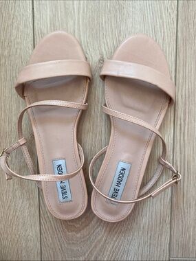Steve Madden Blush Pink Strappy Ankle Sandals